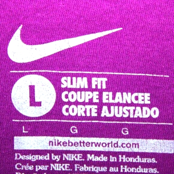 Nike Purple "The One And Only" Slim Fit T-Shirt L - Picture 4 of 4